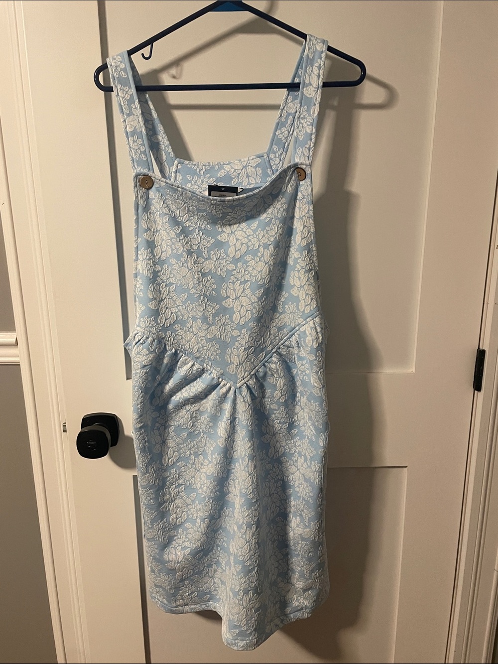 NWT Smash + Tess Light Blue Floral Pinafore-Style Dress/romper